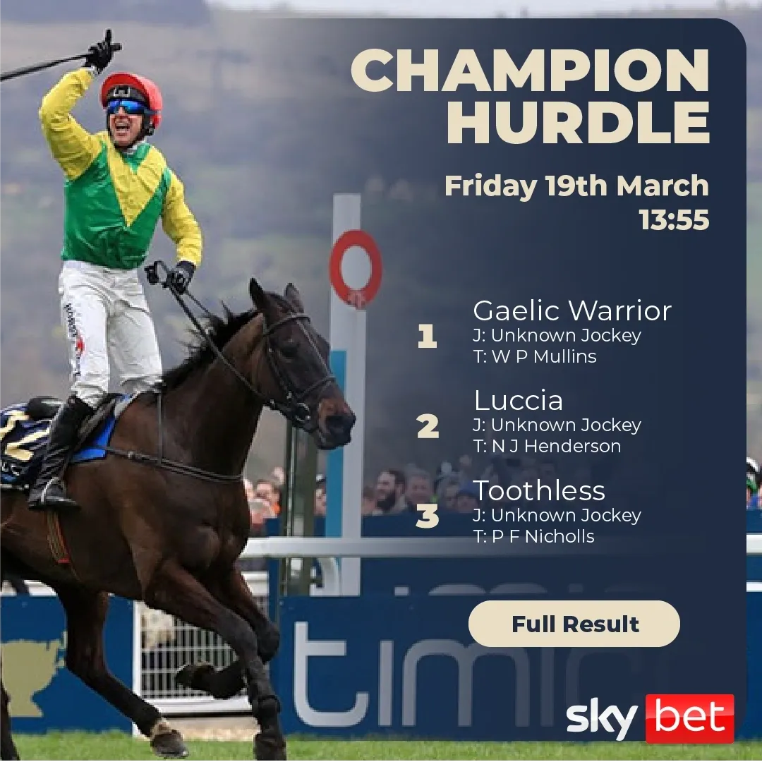 Cheltenham Champion Hurdle, SkyBet