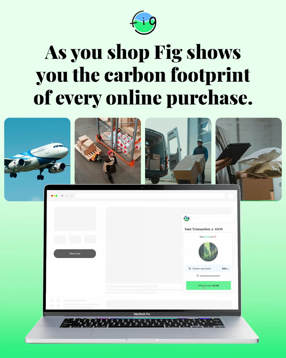 Fig shows the carbon footprint of every online purchase