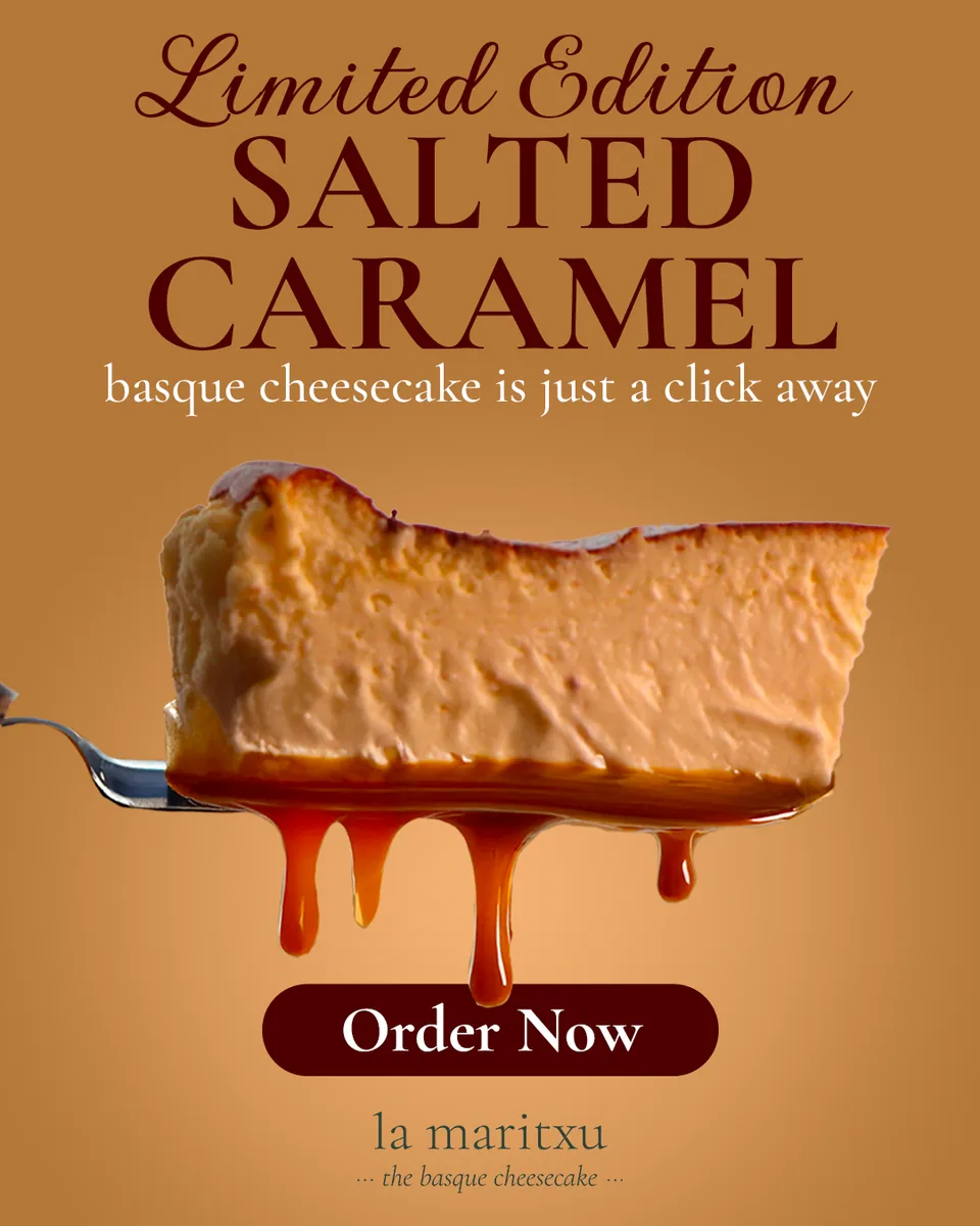 La Maritxu Salted Caramel Basque cheesecake, order online